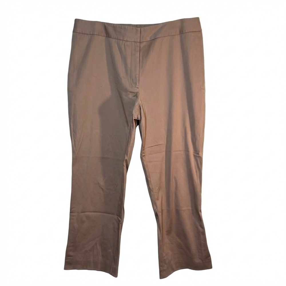 Nordstrom Studio 121 Size 14 Brown Cropped Dress Pants Career Chic